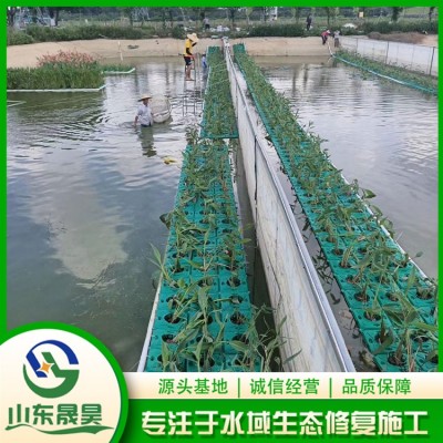 生态浮岛施工图4