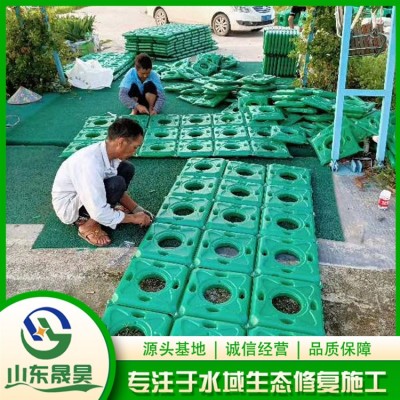 生态浮岛施工图2