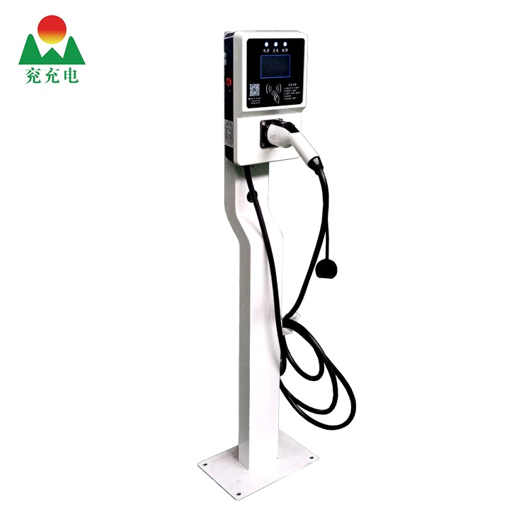 新款塑壳立柱式7KW单枪交流充电桩