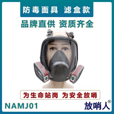 呼吸防护器 球形防毒全面具 大视野防毒面罩lm图3