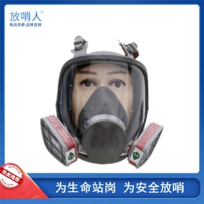 诺安NAMJ01 防尘全面具  双盒防毒全面具图2