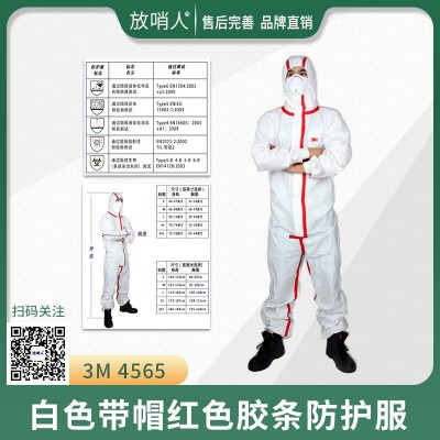 放哨人FSR0201一次性无纺布防护服  防飞沫防护服图4