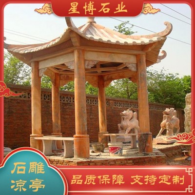 一层石雕凉亭图5