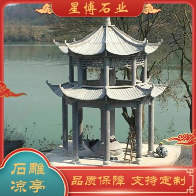 两层石雕凉亭图3
