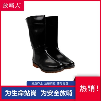 橡胶劳保防护靴   耐酸碱长筒靴   