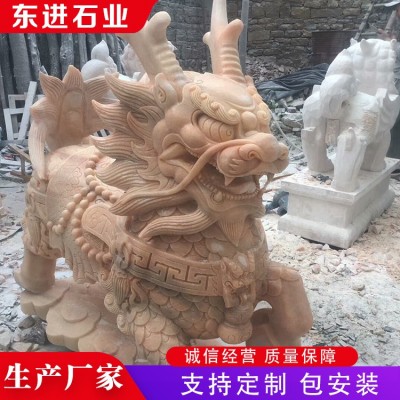 石雕麒麟、石雕貔貅图3