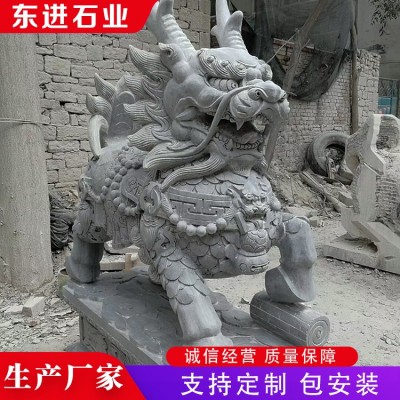 石雕麒麟、石雕貔貅图2