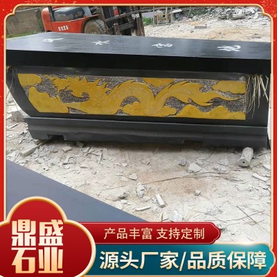 晚霞红整体石棺厂家图5