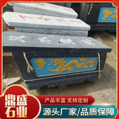 晚霞红整体石棺厂家图4