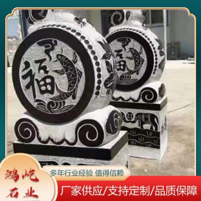 青石门墩图5