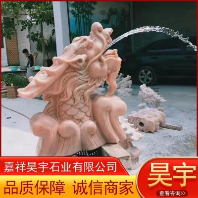 石雕喷水龙头图2