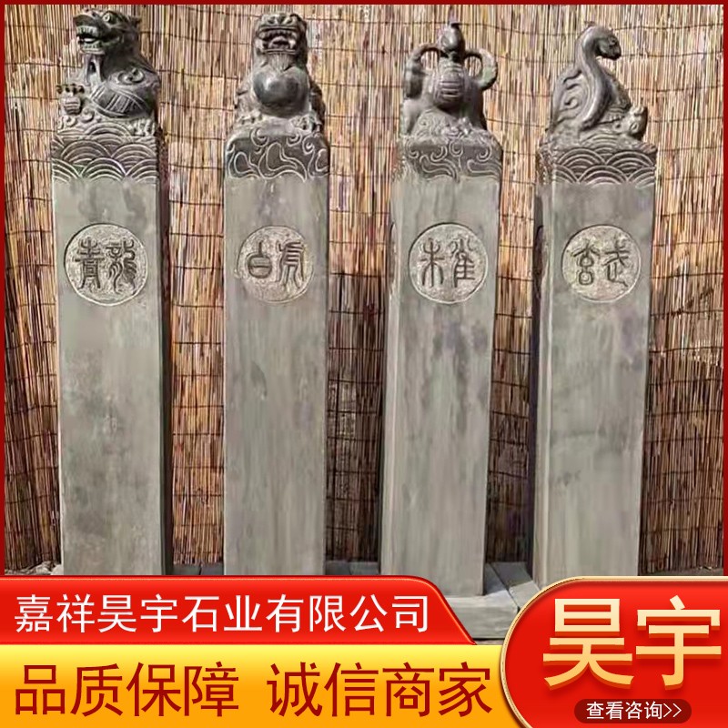 石雕拴马桩