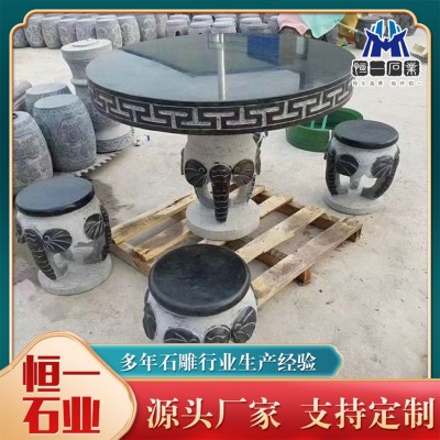 雕花圆石桌图4