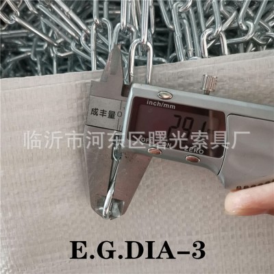 DIN5685A/C短环长环标准链条 现货批发护栏铁链图3