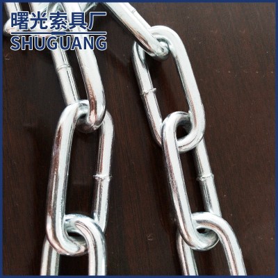DIN5685A/C短环长环标准链条 现货批发护栏铁链图2