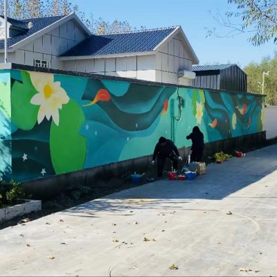 墙体彩绘-度假村项目系列