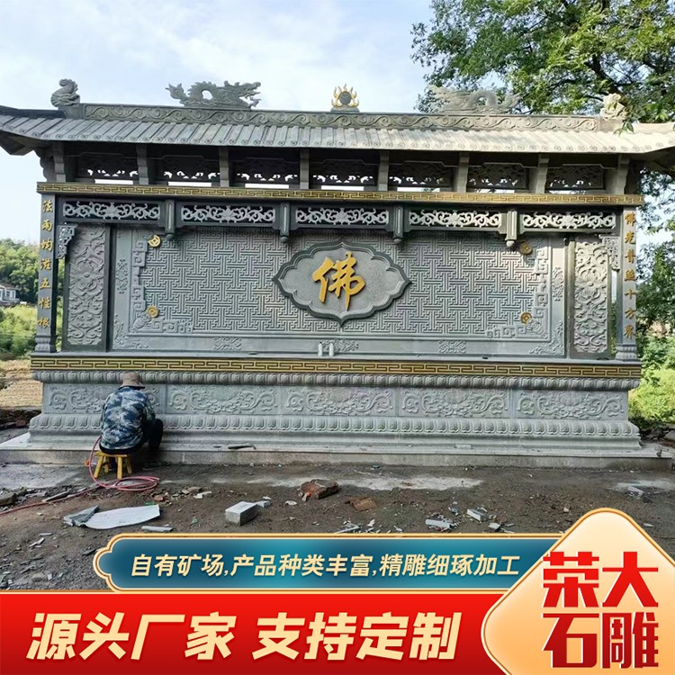 寺院石雕壁画