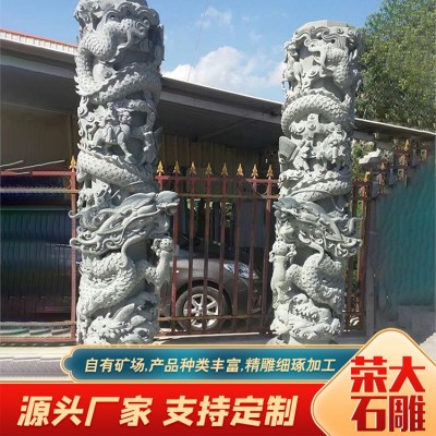 大理石石龙柱图5