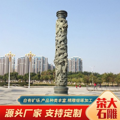 大理石石龙柱图2