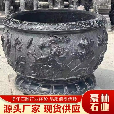 石雕花盆，花缸、石缸图5