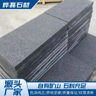 芝麻黑荔枝面石材图2