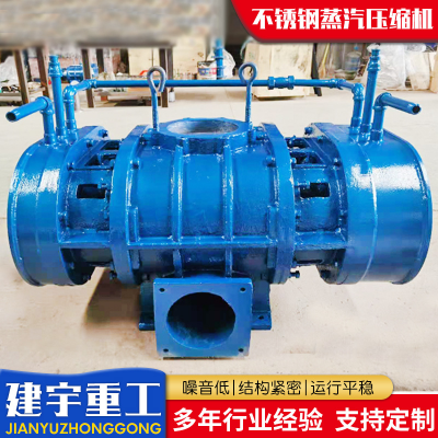 建宇重工 污水处理罗茨风机输送机 全密封不锈钢蒸汽压缩机图2