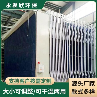 全自动轨道式移动伸缩房无尘打磨房家具油漆房工业移动伸缩喷漆房图4