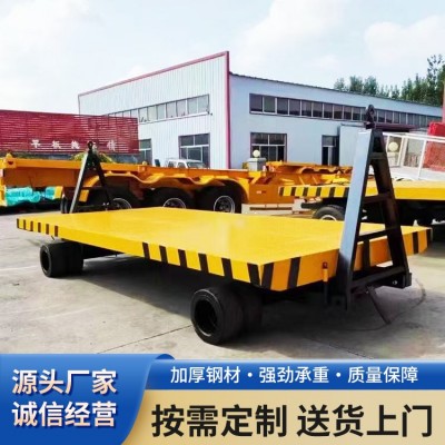 重型拉货平板车 大吨位厂区车间转运车 叉车牵引平板拖车图4